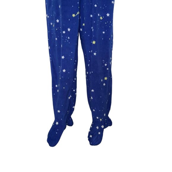 Nick & Nora Starry Night Pajamas Womens XL Footed Unionsuit PJs Costume Star - Picture 4 of 9